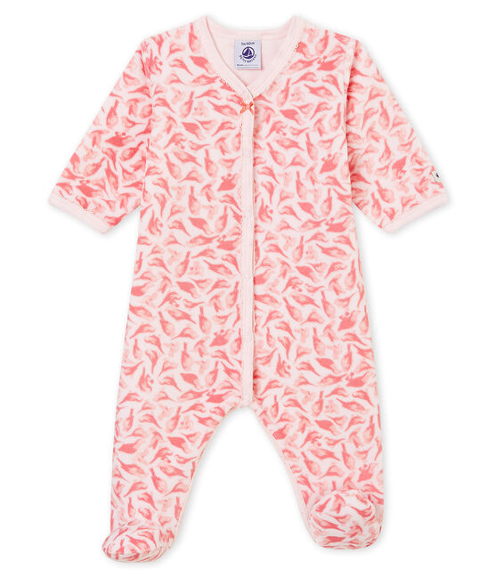 Pyjama voor babymeisjes roze VIENNE/wit MULTICO