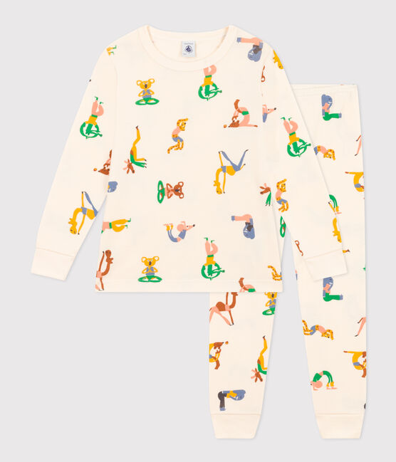 Pyjama imprimé motif animaux en coton enfant blanc AVALANCHE/ MULTICO