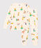 Pyjama imprimé motif animaux en coton enfant blanc AVALANCHE/ MULTICO