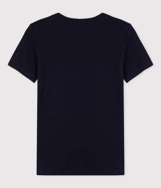 Tee-shirt L'ICONIQUE cocotte en coton bio Femme bleu SMOKING
