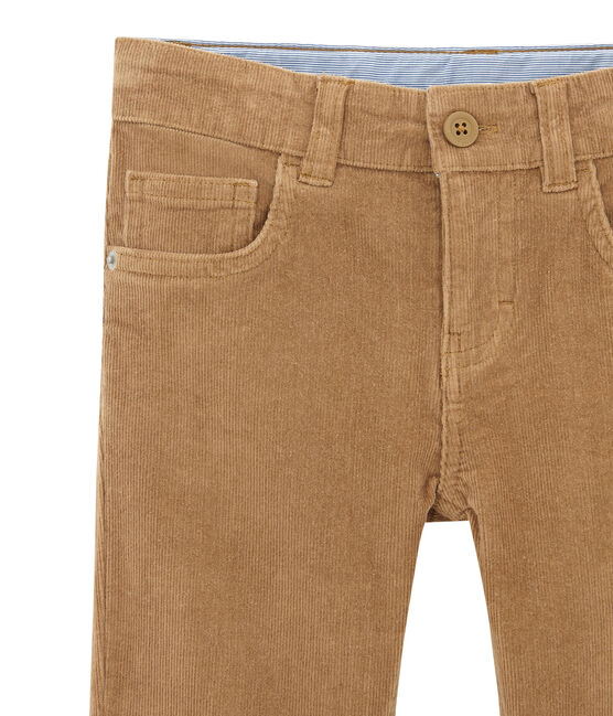 Fluwelen jongensbroek bruin BRINDILLE
