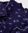 Katoenen babyjurkje met lange mouw en bloemenprint blauw/multicouleur