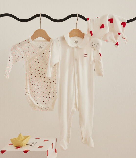 Driedelige katoenen set voor baby's variante 1