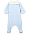Bodyjama bébé garçon en velours milleraies bleu FRAICHEUR/blanc ECUME