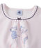 Pyjama fille en velours rose Vienne