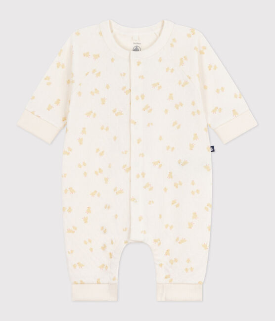 Combinaison bébé en coton, imprimé poussins MILK/ MULTICO