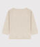 T-shirt met lange mouwen voor baby's van geribd breisel beige MONTELIMAR CHINE