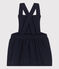 Robe sans manche bébé imprimée en tubique matelassé bleu SMOKING