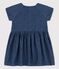 Robe en denim l&eacute;ger bio b&eacute;b&eacute; bleu