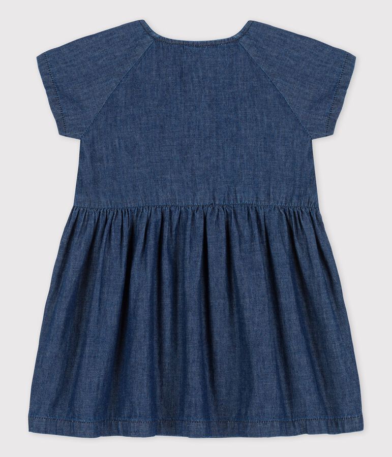 Robe en denim l&eacute;ger bio b&eacute;b&eacute; bleu