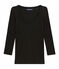 Tee-shirt manches 3/4 femme noir NOIR