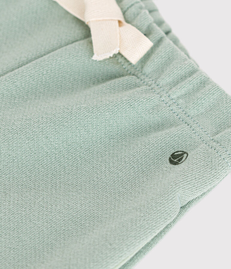 Broek in fkeece voor baby's groen HERBIER