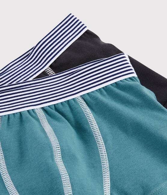 Set van 2 effen boxershorts voor jongens variante 1