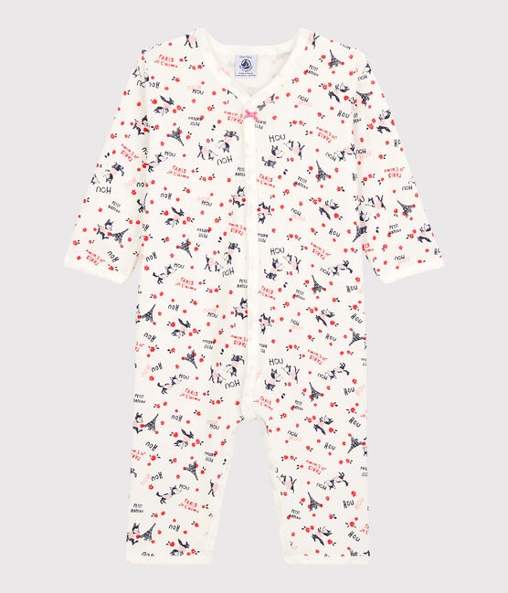 Dors-bien bébé Paris en coton biologique blanc MARSHMALLOW/blanc MULTICO