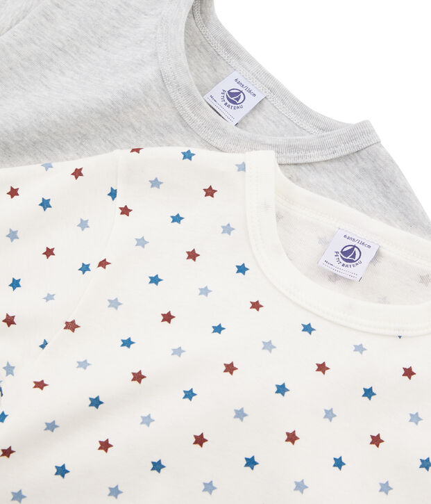 Duo de tee-shirts manches courtes petit gar&ccedil;on multicouleur