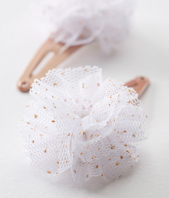 Barrettes bébé fille blanc MARSHMALLOW/blanc MULTICO