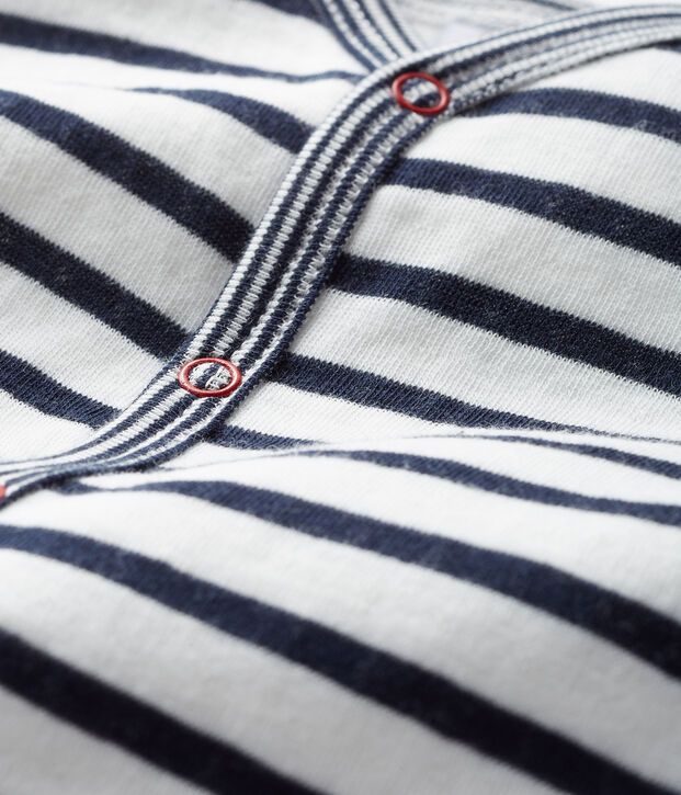 Slaappakje zonder voetjes van tubic babyjongen wit/blauw