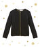 Cardigan femme matelassé noir NOIR/jaune DORE