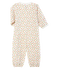 Combisac bébé en côte blanc MARSHMALLOW/blanc MULTICO