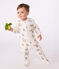 Pyjama bébé en tubique imprimé blanc MARSHMALLOW/blanc MULTICO