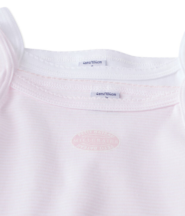 Lot de 2 chemises &agrave; bretelles ado fille multicouleur