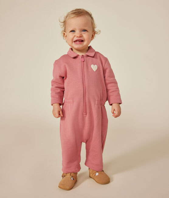 Lang pakje van fleece voor baby's roze ROSEWOOD