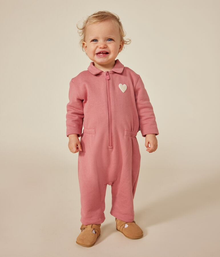Lang pakje van fleece voor baby's roze