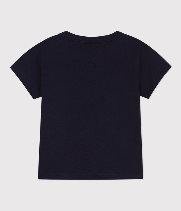 T-shirt van jersey met korte mouwen en motiefje voor baby's SMOKING