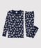 Pyjama snugfit imprimé étoiles petit garçon bleu SMOKING/blanc MARSHMALLOW