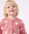 Pyjama sans pieds imprimé en coton bébé rose ROSEWOOD/ MARSHMALLOW