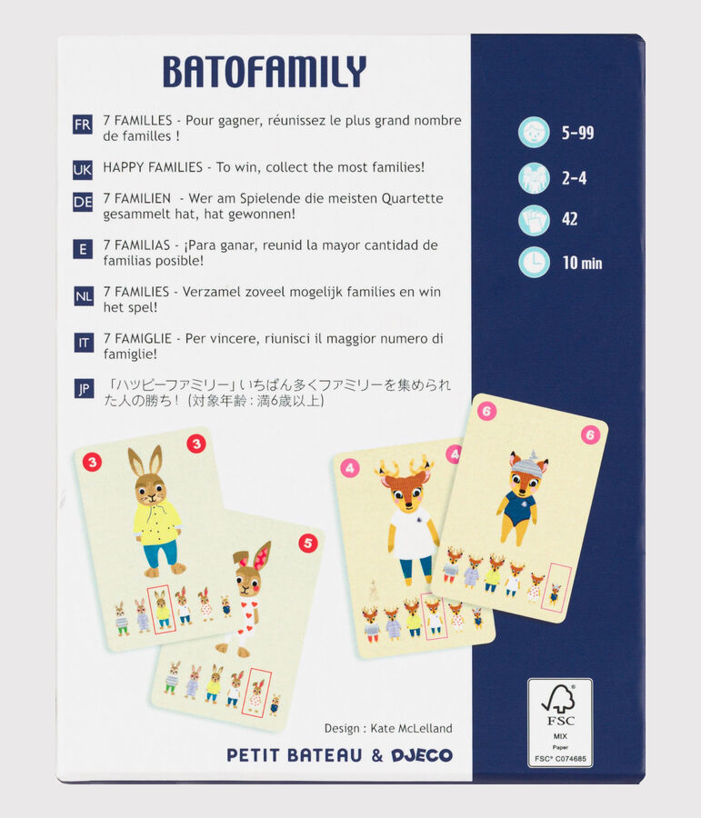 7 Familiespel multicouleur