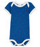 Body met korte mouwen voor babyjongens wit MARSHMALLOW/wit MULTICO