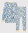 Pyjama snugfit imprimé panthère petit garçon-petite fille blanc MARSHMALLOW/blanc MULTICO