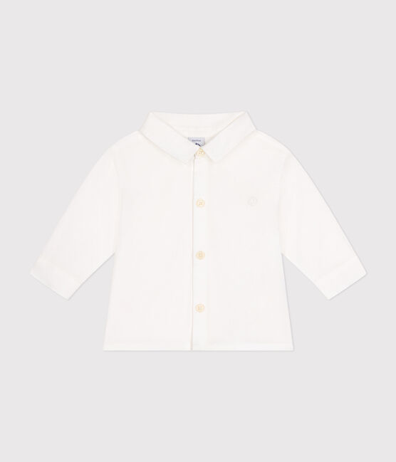 Chemise en popeline bébé blanc ECUME