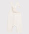 Salopette longue bébé en tubique matelassé beige MONTELIMAR CHINE