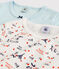 Set van 2 meisjes t-shirts met korte mouwen en Parijs print van biologisch katoen variante 1