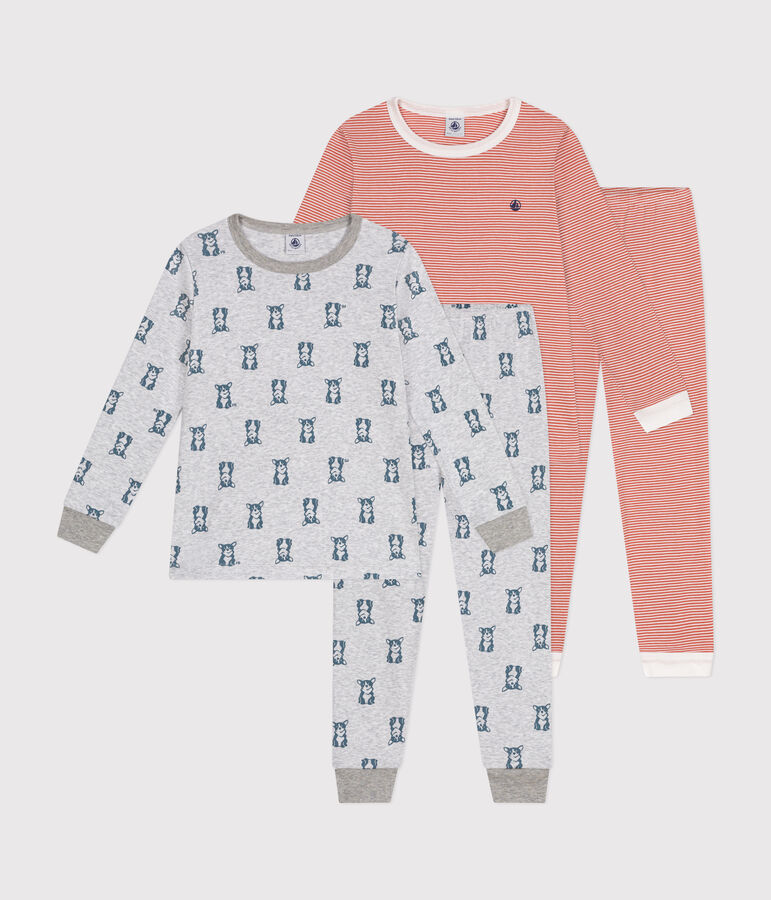 Set met 2 katoenen pyjama's voor kinderen multicouleur