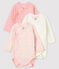 Set van 3 newborn rompertjes met lange mouwen variante 2
