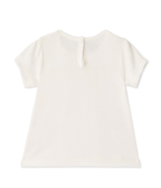 T-shirt bébé fille blanc MARSHMALLOW
