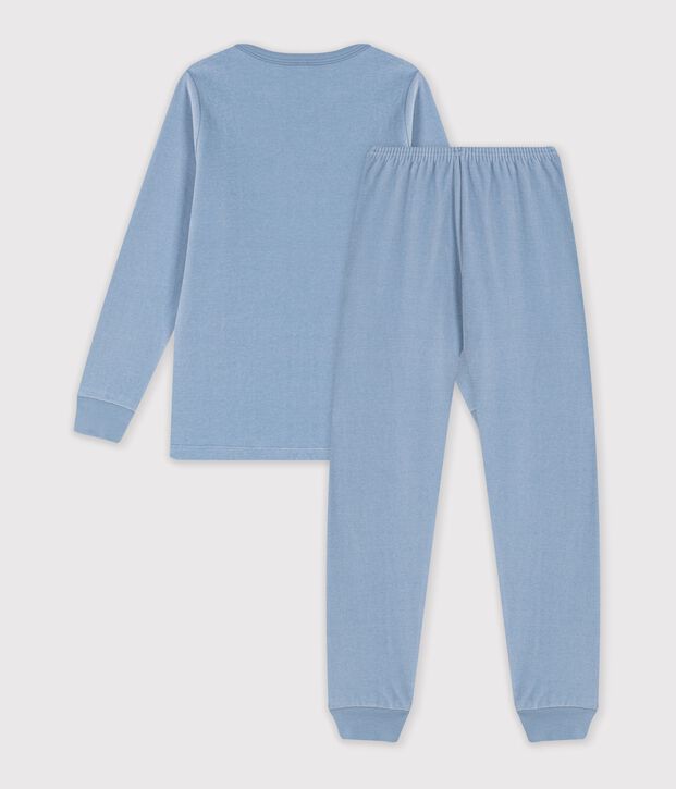 Fluwelen kinderpyjama blauw