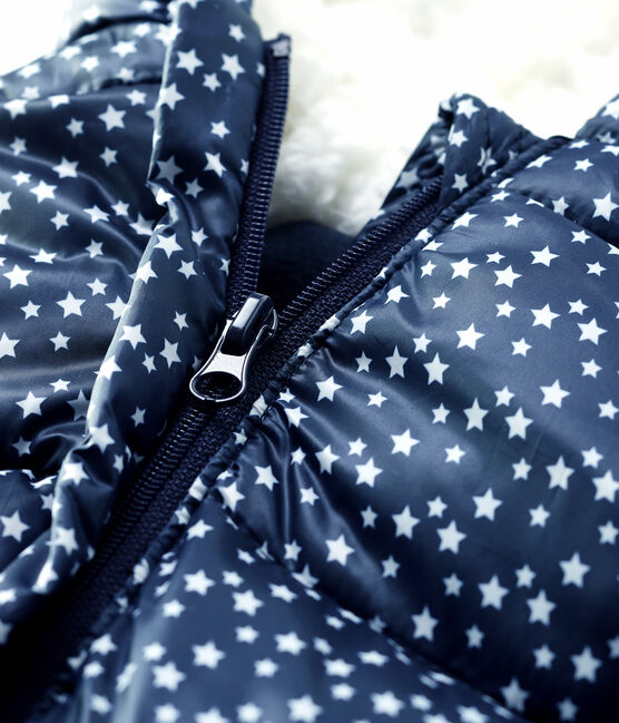 Combipilote bébé fille/garçon bleu SMOKING/blanc MARSHMALLOW
