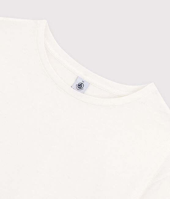 LE BOXY, T-shirt voor dames in katoen  wit MARSHMALLOW