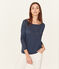Dames-t-shirt met lange mouwen van linnen HADDOCK
