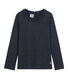Meisjet tee-shirtmet lange mouwen en milleraies strepen