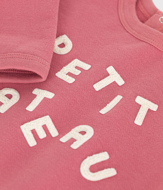 Fleece sweatshirt voor baby's roze ROSEWOOD
