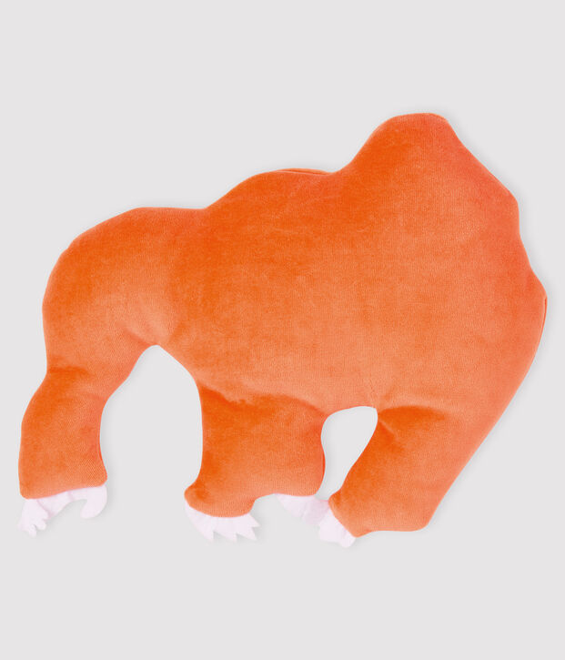 Doudou peluche orang-outan orange