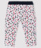 Pantalon bébé garçon en tubique blanc MARSHMALLOW/blanc MULTICO