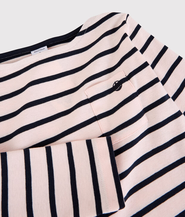 Tee-shirt en coton enfant fille - gar&ccedil;on rose