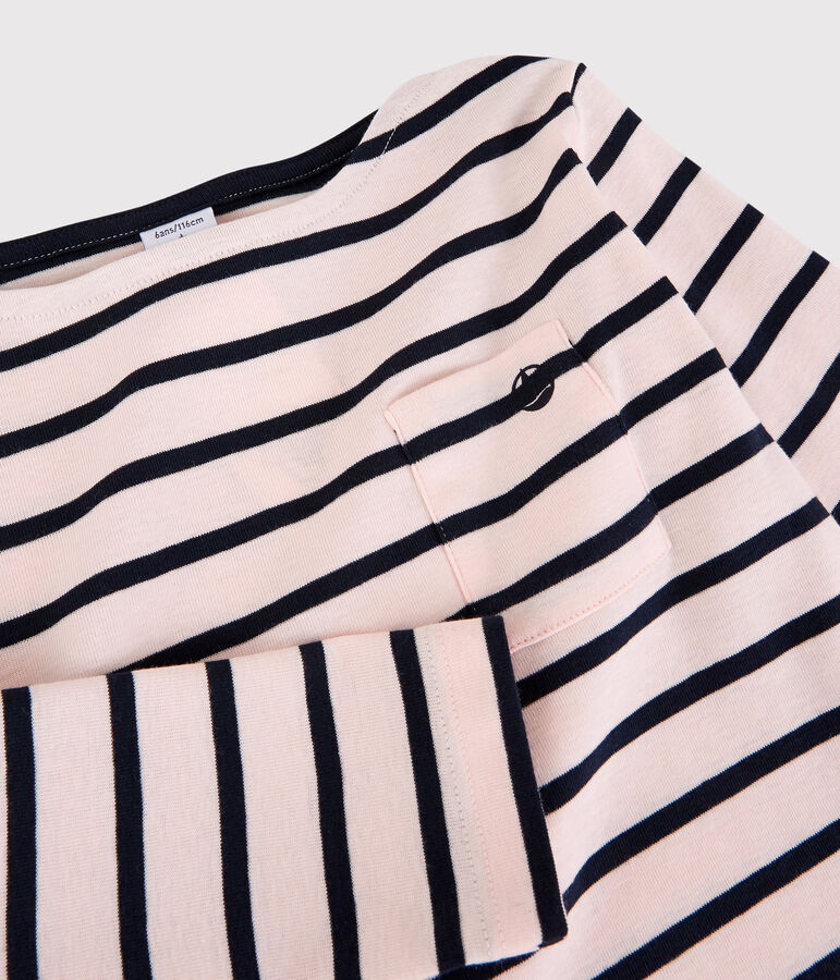 Katoenen T-shirt voor meisjes en jongens roze