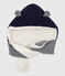 Muts-sjaal van tricot. blauw SMOKING/wit MARSHMALLOW